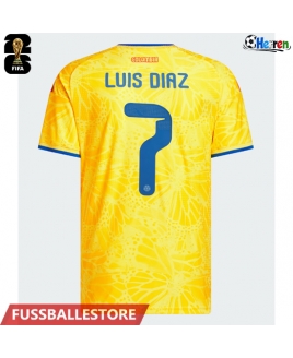 Günstige Kolumbien Luis Diaz #7 Heimtrikot WM 2026 Kurzarm